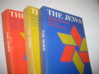 The Jews Their History,  Culture,  And Religion Louis Finkelstein (3 Volume Set)