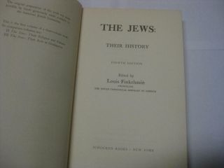 The Jews Their History,  Culture,  and Religion LOUIS FINKELSTEIN (3 Volume Set) 2