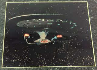 STAR TREK NEXT GENERATION USS ENTERPRISE SPECIAL EDITION CHROMART PRINT 3