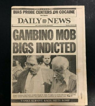 1986 June 21 Ny Daily News Newspaper Mafia Gambino Mob Indicted Pgs 1 - 35
