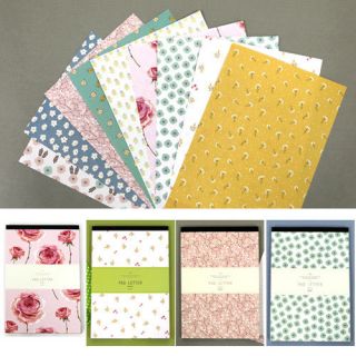 63sheets Various Flower Blossom - Letter Lined Writing Stationery Paper Pad