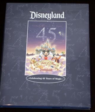 2000 Book Disneyland Celebrating 45 Years Of Magic 1st Ed W/ Dj Tim O 