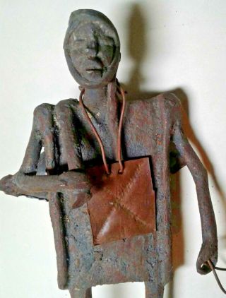 West Africa Metal Iron Art Figure Fon/yoruba Deity (ogun?) Benin Republic