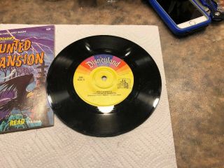 Vintage Walt Disney Vinyl - THE HAUNTED MANSION 339 Book and Record 7” VGC 2