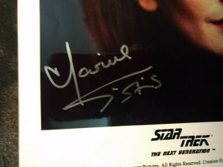 Star Trek Marina Sirtis ' Deanna Troi ' Autographed/Signed 8x10 Glossy Photograph 3