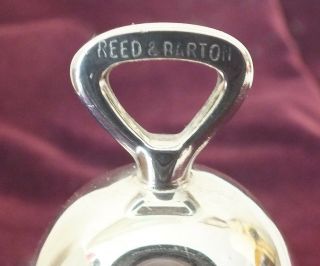 Vintage REED & BARTON 1975 Silverplate Bell Christmas Ornament (no box) 4