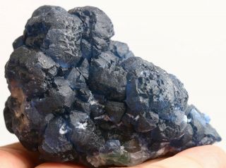 139g Natural Blue Fluorite Clusters in Inner Mongolia,  China 4