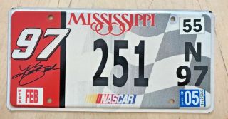 Mississippi Nascar Graphic License Plate " 251 N 97 " Race Racing Car Drive Fast