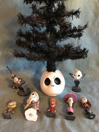 The Nightmare Before Christmas Tree With Ornament Bobblehead Figures Neca 2003