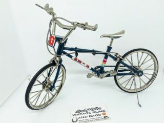 23cm Collectable Vintage Diecast Model Bmx Stunt Bike W Brakes Pedals