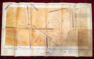 Vintage Ww2 1943 Restricted Sectional Aeronautical Chart Casper,  Wy - Map V - 4