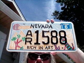 2002 Nevada Rich In Art License Plate