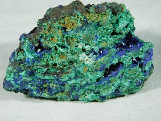 A 100 Natural Deep Blue AZURITE Crystal Cluster On Malachite 89.  4gr e 5