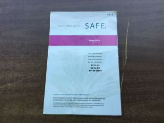 Official Hawaiian Airlines A330 Flight Safety Card.  Airplane.  Jet.