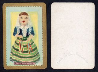 800.  1514 Vintage Coles Swap Card - Exc - Named " Majorcan Doll "