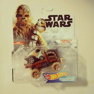 2018 - Hot Wheels - Star Wars Character Cars Chewbacca And Porg - 1st Appearance - 1:64