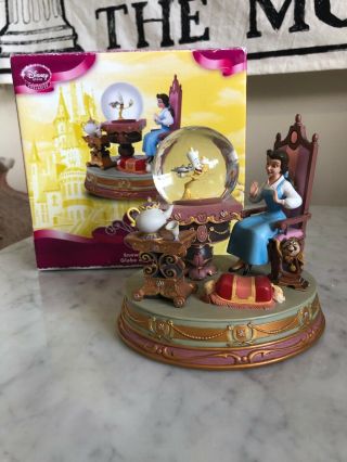 Disney Store Princess Exclusive - Beauty Beast Belle - Be Our Guest Snowglobe