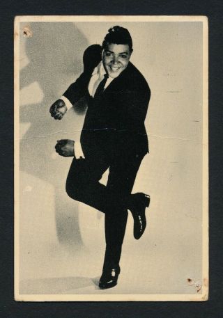 1961 Chubby Checker Music & Film Stars Rare Trade Card 81 R&b Singer Dancer