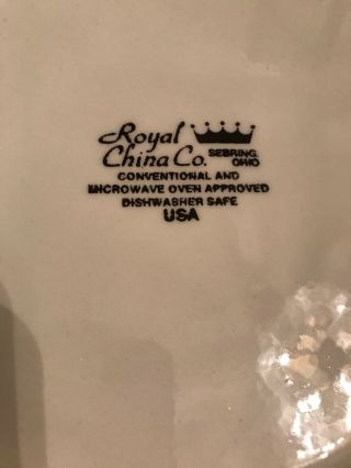 Vintage Royal China Co.  Ceramic Deep Dish Pie Plate with Pecan Pie Recipe - 3