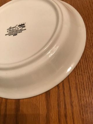 Vintage Royal China Co.  Ceramic Deep Dish Pie Plate with Pecan Pie Recipe - 5