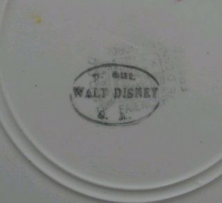 Vintage antique 1930 ' s Disney big bad wolf plate 4