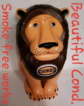 Tiger Cookie Jar 1999 Battery Operated Talking " Get Your Hand Out My Cookie Jar "