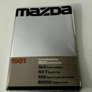 1981 Mazda Rx - 7 626 Glc B2000 Press Kit Media Information Photos Brochures