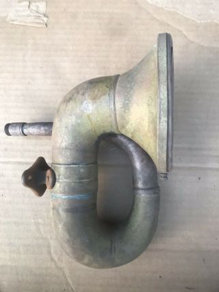 Antique Vintage Brass Automobile Air Horn Model T Pierce Auburn Stutz - Bulb Horn