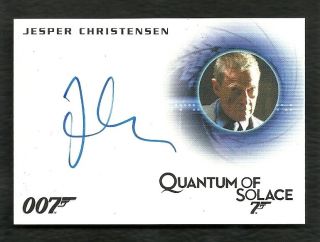 2015 James Bond Archives Jesper Christensen As Mr.  White Autograph A262 Limited