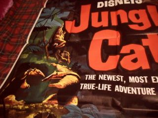 Walt Disney ' s Jungle Cat Limited Edition Lithograph Movie Poster 7 Ft 8