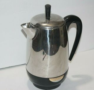 Vtg.  Automatic Farberware - Fast Coffee Percolator Maker Pot 138 Made In Usa