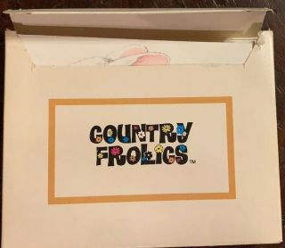 Box Of 12 Vintage Current Inc.  Country Frolics Notes & Envelopes