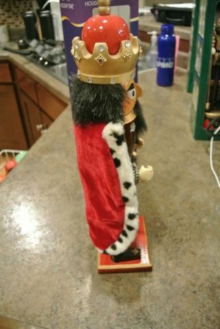 Nutcracker Kurt S Adler King Royal Wooden 15” Collectible Hand Crafted Old World 3
