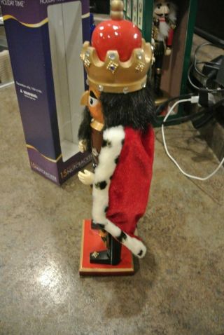 Nutcracker Kurt S Adler King Royal Wooden 15” Collectible Hand Crafted Old World 5