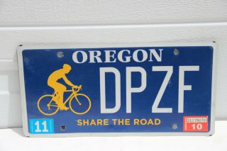 Oregon License Plate Share The Road Dpzf