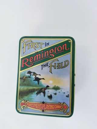 REMINGTON First In The Field Playing Cards in Collectors Tin - 2 Decks 4