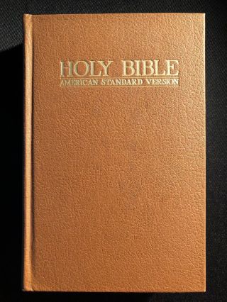 Holy Bible American Standard Version 1944 W.  T.  B.  &t.  S.  Brown Cover