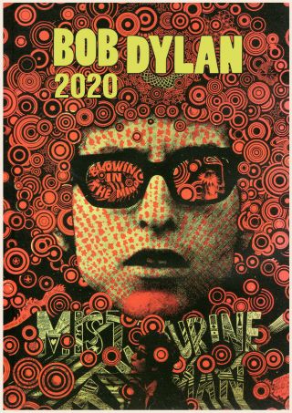 2020 Wall Calendar [12 Pages A4] Bob Dylan Vintage Music Posters M954