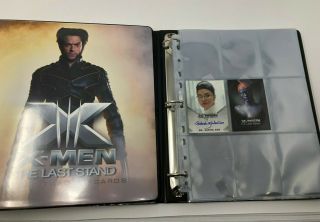 X - Men The Last Stand Trading Card Binder 1 Promo & 1 Auto Cards Rittenhouse 2006