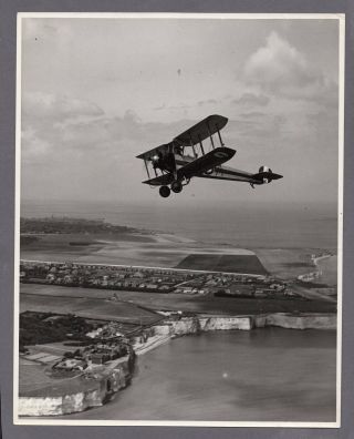 Avro 504n Large Vintage Charles E Brown Photo Raf Royal Air Force