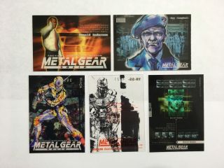 Metal Gear Solid Trading Cards Basic Series,  Many Available Pick 1 From List Mgs