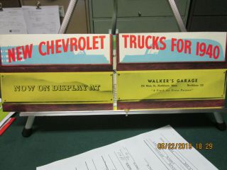 1940 Chevrolet Trucks Large Color Sales Folder -
