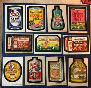 41 Vintage Topps Chewing Gum Wacky Packages Stickers 2