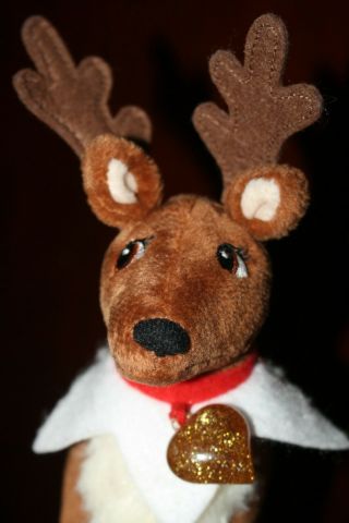 8 " Elf On The Shelf Pet Reindeer 2014 Cc A & B Heart Collar Plush Toy Christmas