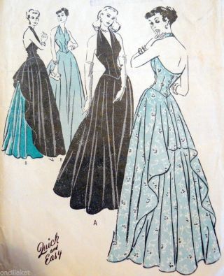 Chart To Date Sewing Patterns 1939 - 1940s Vogue Advance,  Not A Pattern