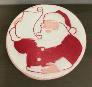 50 Vintage Paper Santa Circle Coasters Naughty List Christmas Retro 3 1/4”