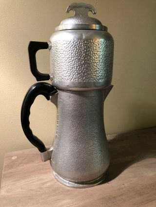VTG Guardian Service Brand Hammered Aluminuim 8c Drip Coffee Pot Stove Top Decan 4