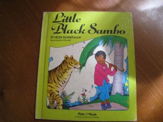 Vintage 1972 Little Black Sambo Hardcover Book Bannerman Illust.  By Eulalie Rare