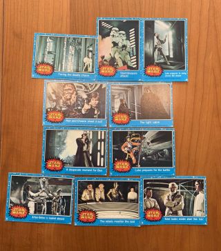 1977 Topps Star Wars 1st Series 1 - 66 Blue Card Set Ex, 6