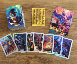 1994 Marvel Masterpieces 140 Card Base Set Plus